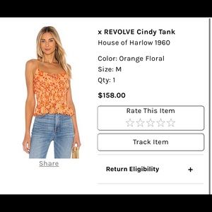 Orange Floral Revolve x House of Harlow - medium